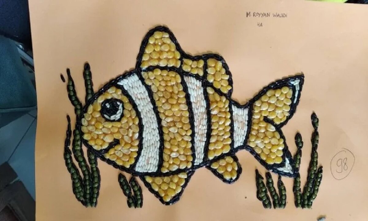 Cara Membuat Kolase dari Biji Bijian, Seni Seru dan Bernilai!