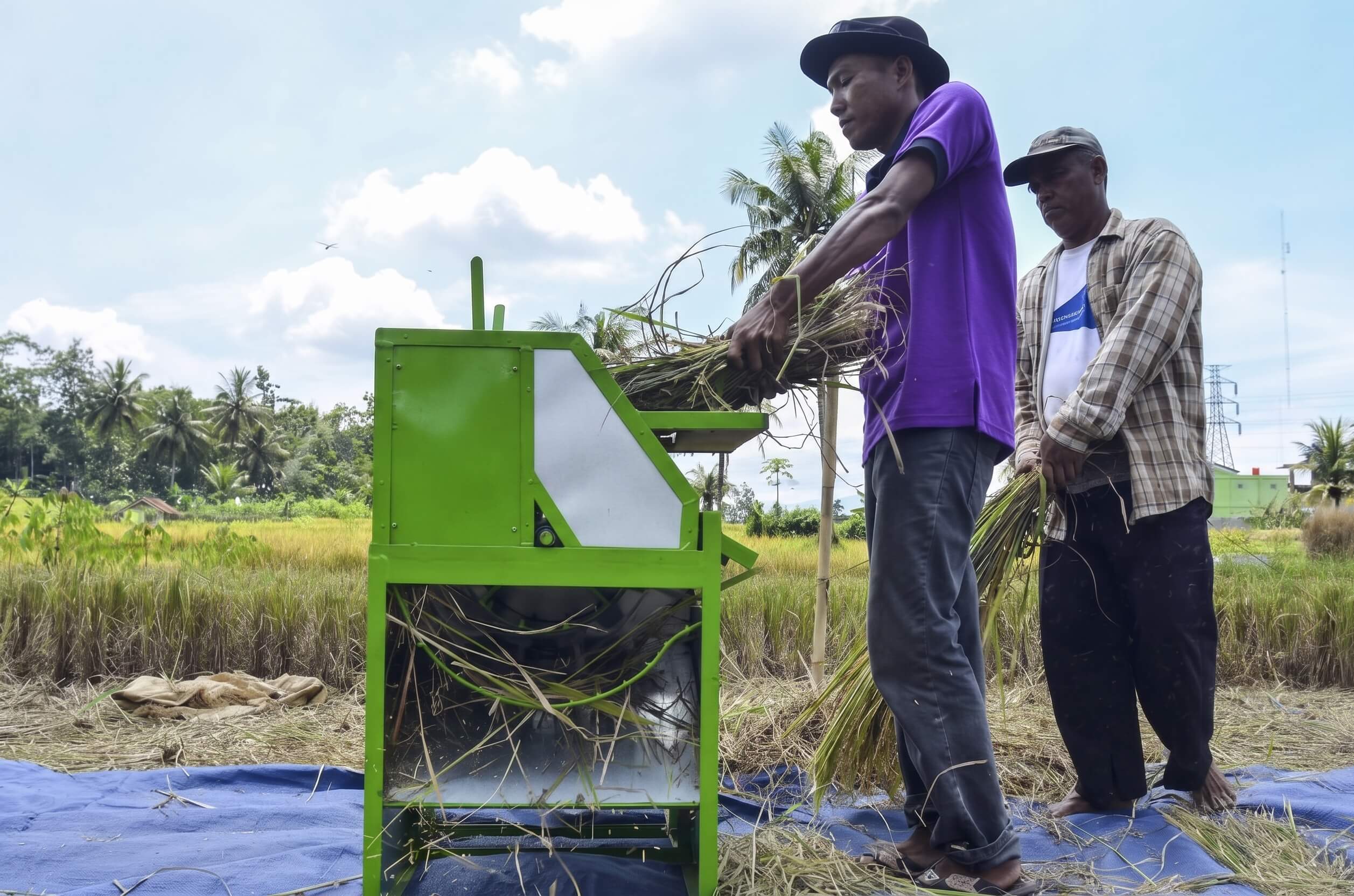 Alat untuk Merontokkan Padi yang Efektif