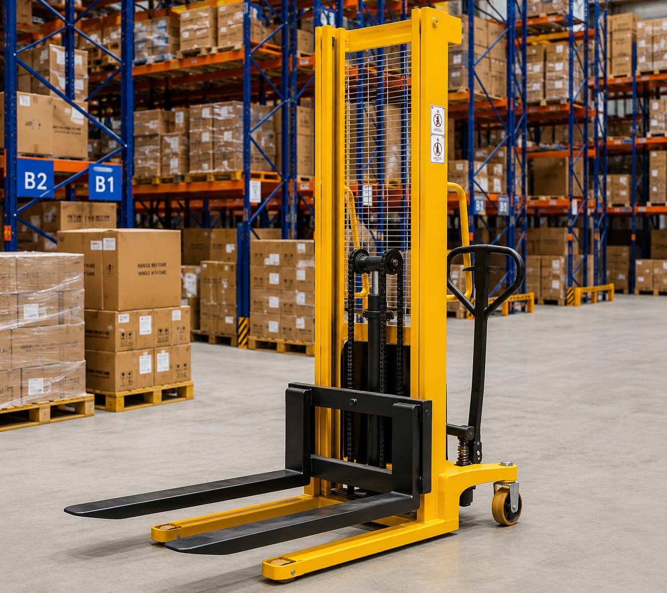 Fungsi Hand Stacker untuk Gudang