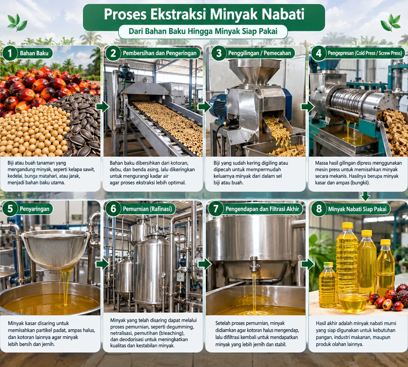 Proses Ekstraksi Minyak Nabati